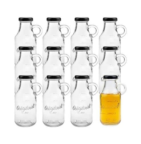 Fasmov 12 Glass Milk Bottles