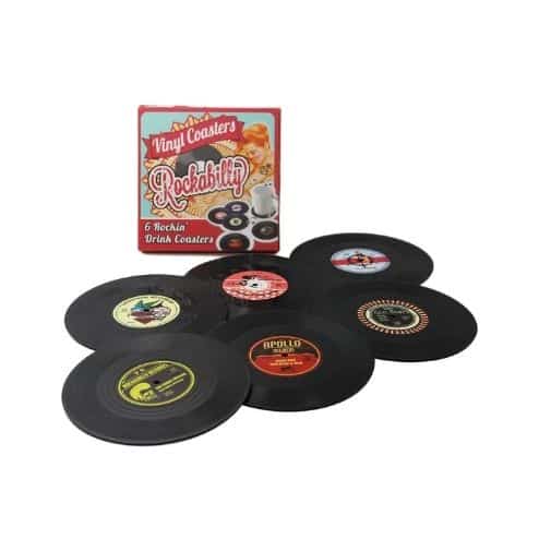 Retro Vinyl Record Disk Coaster